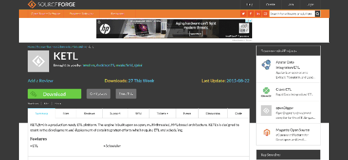 Mejores herramientas ETL de código abierto - KETL